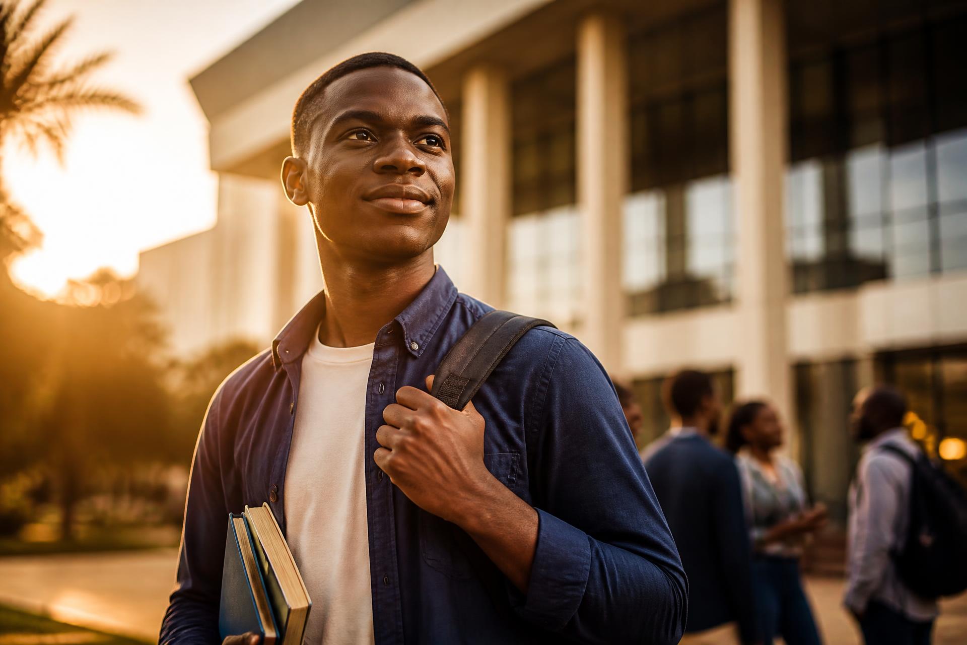 Étudiant à Kinshasa découvrant son potentiel avec ATEM